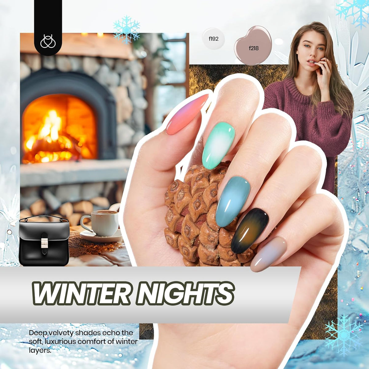 Beetles Gel Nail Polish Kit with U V Light - 32 Colors Gel Polish 54 Pcs Nail Kits with Base and