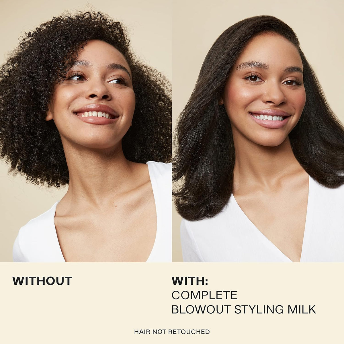 JVN Complete Blowout Styling Milk Heat Protector Cream, Style Memory, Anti-Humidity, Smooths &