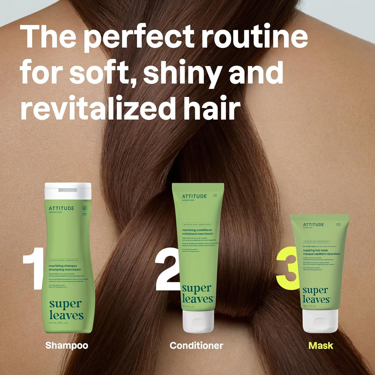 ATTITUDE Repairing Hair Mask, Nourishes and Improves Hair's Appearance, Fabulous Oils Blend