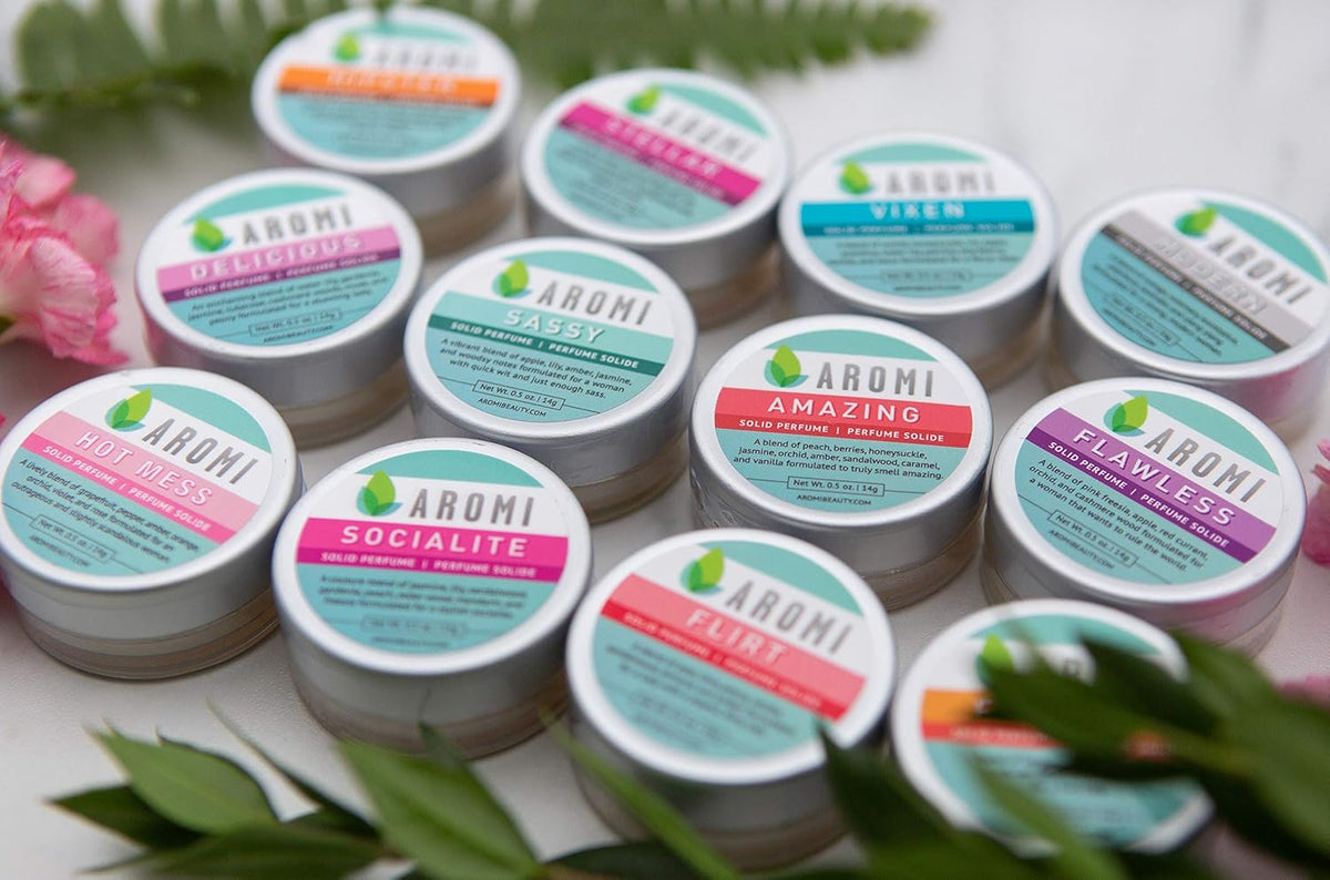 Aromi Solid Perfume | Floral Fragrance – Vegan & Cruelty-free Scent, Travel-Sized, Women’s Stocking