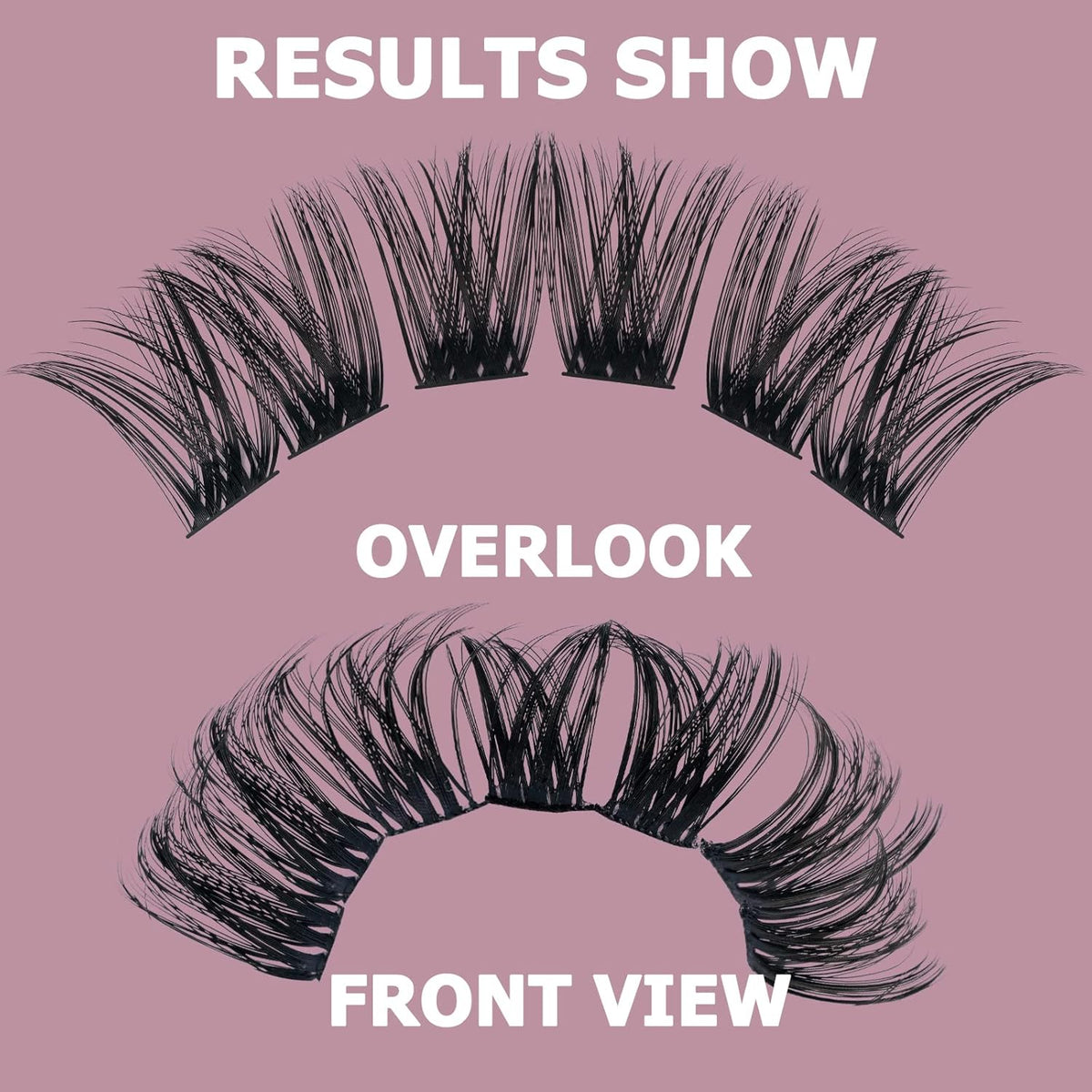 QUEWEL Cluster Lashes 72 Pcs Wide Stem Individual Lashes C/D Curl 8-16mm Length DIY Eyelash