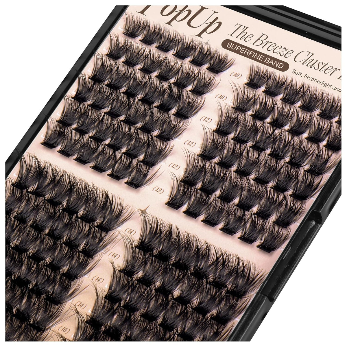 56D Cluster LashesThick Individual Eyelashes D Curl Wispy Lash Clusters Individual Russian Eyelash