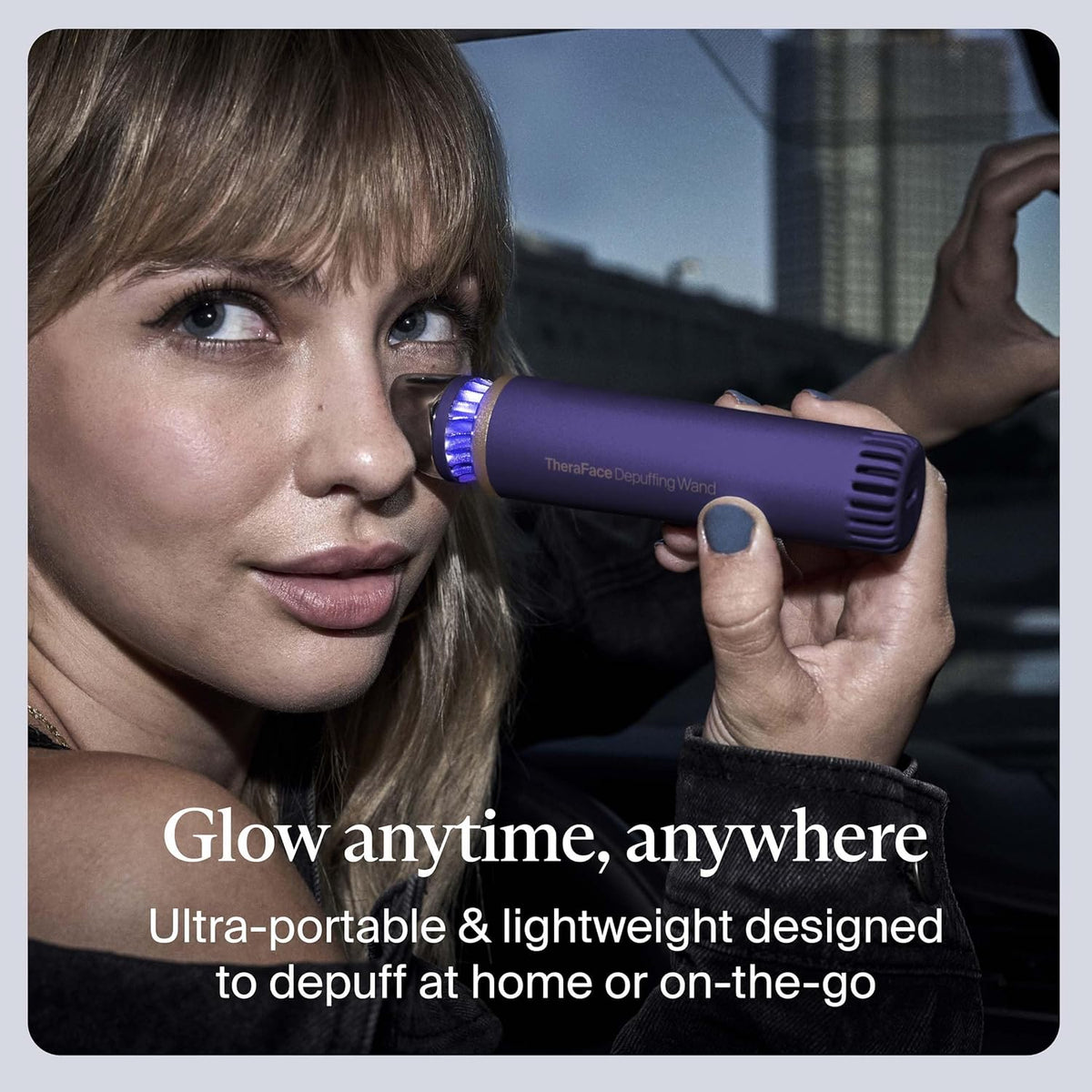 Therabody TheraFace Depuffing Wand – Cold and Heat Skincare Treatment to Depuff and Glow; Beauty
