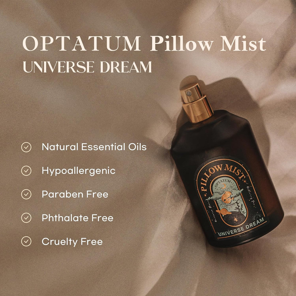 Pillow Mist - Aromatherapy Pillow Spray for Sheets, Linen & Bedding, Natural Essential Oils for