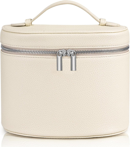 Makeup Bag Vanity Case Cosmetic Bag with Removable Divider Travel Toiletry Bag for Women Portable