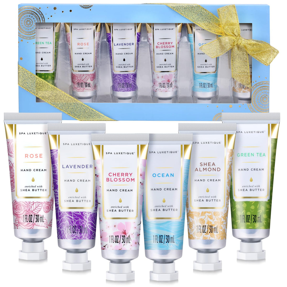 spa luxetique Hand Cream Set Gifts for Women Travel Size Hand Lotion for Dry Skin Care Scented Hand