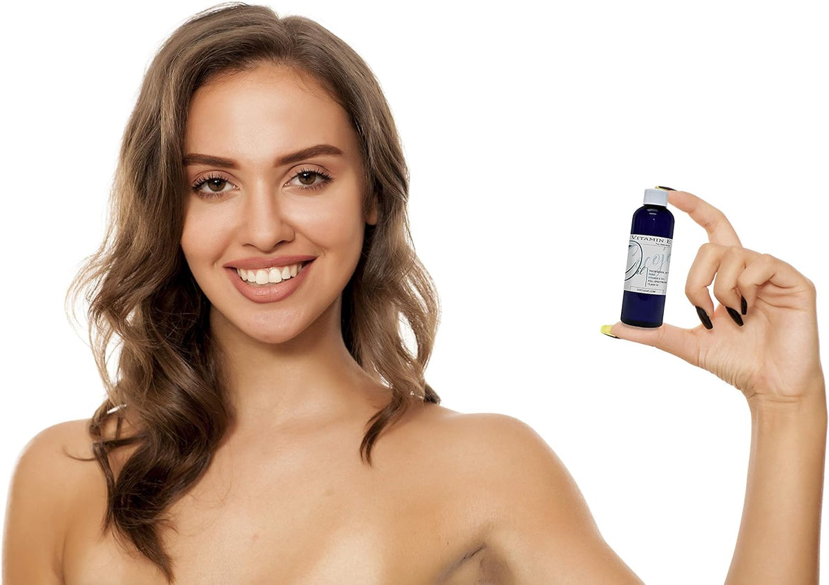 cocojojo Organic Liquid Vitamin E Oil for Skin, Hair, Face, Body Oil, 100% Pure Natural Cold