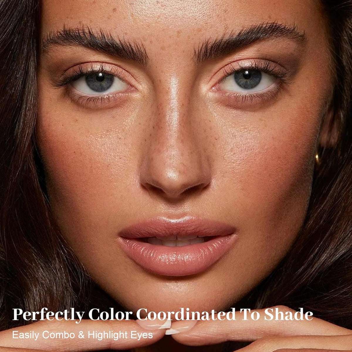 Nudes 2 Series Mini Eyeshadow Palette, Velvety Matte&Satin Finish, 6 Nude Taupe & Brown Neutral Eye