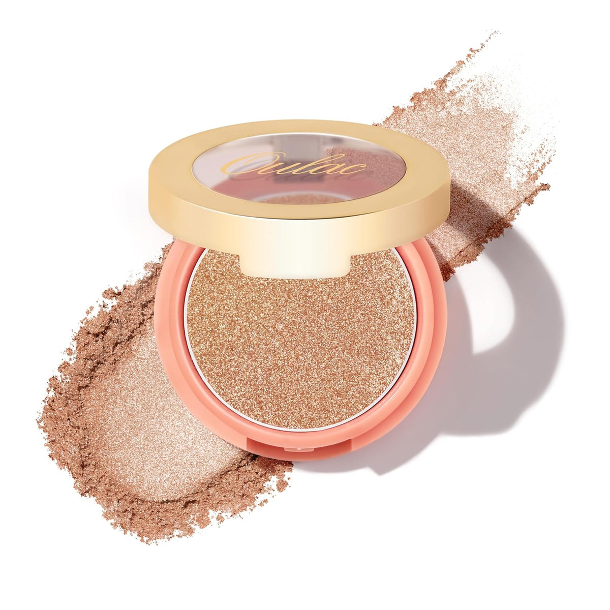 Oulac Highlighter Makeup Blush| 2 in 1 Powdery Cream Texture Blush & Highlighter| Golden Hour