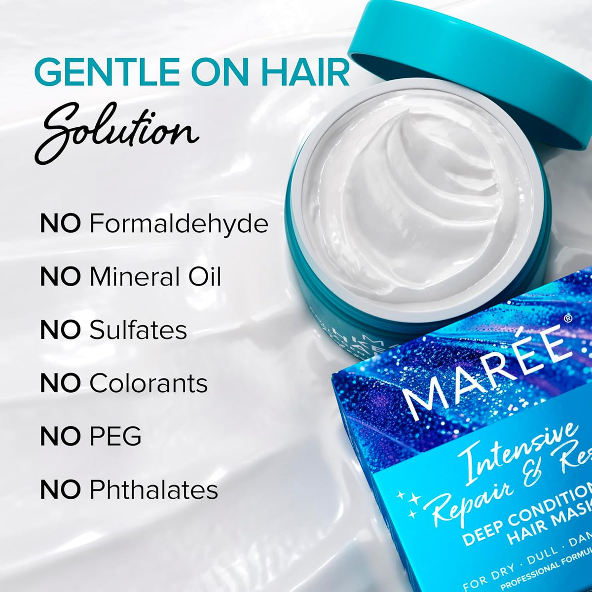 MAREE Deep Conditioning Hair Mask for Damaged Hair Treatment 2 PACK - Keratin Hair Care for