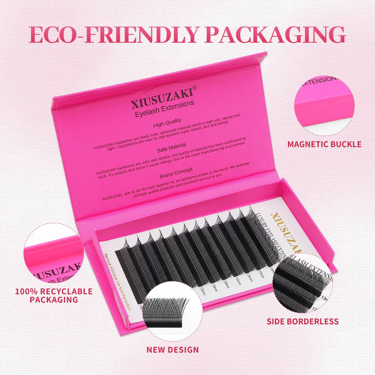YY Lash Extensions Y Eyelash Extensions 0.05mm Thickness D Curl Mix 8-15mm Premade Fans 4D