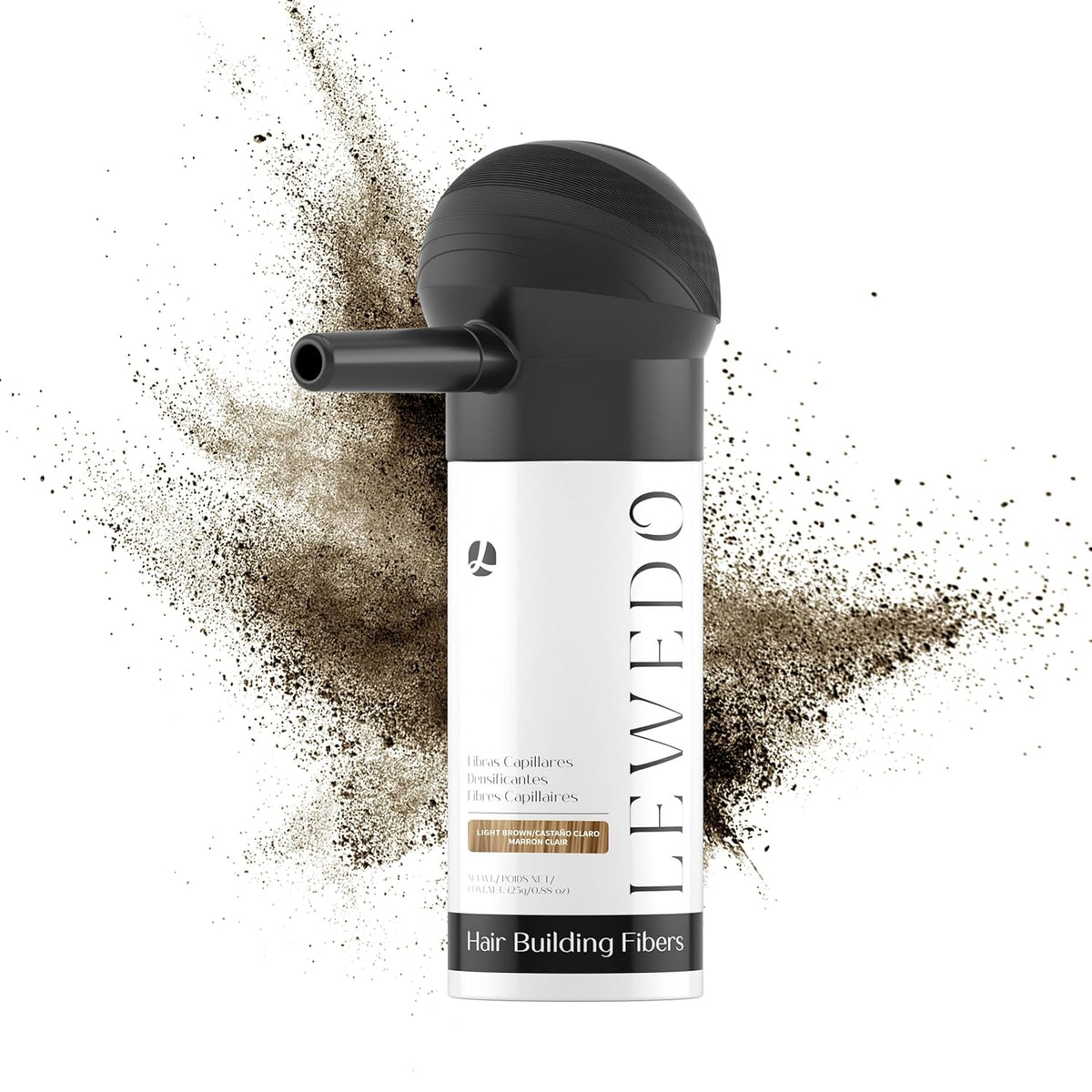 Hair Building Fibers 25G with Precision Spray Applicator - Electrostatic Adsorption for Instant
