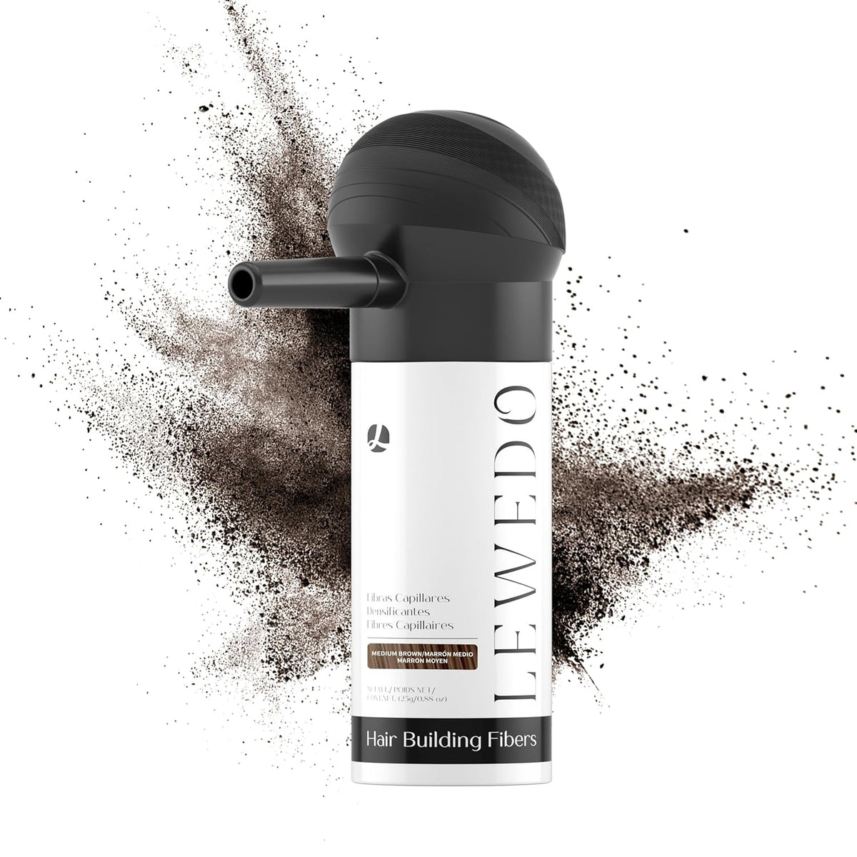 Hair Building Fibers 25G with Precision Spray Applicator - Electrostatic Adsorption for Instant