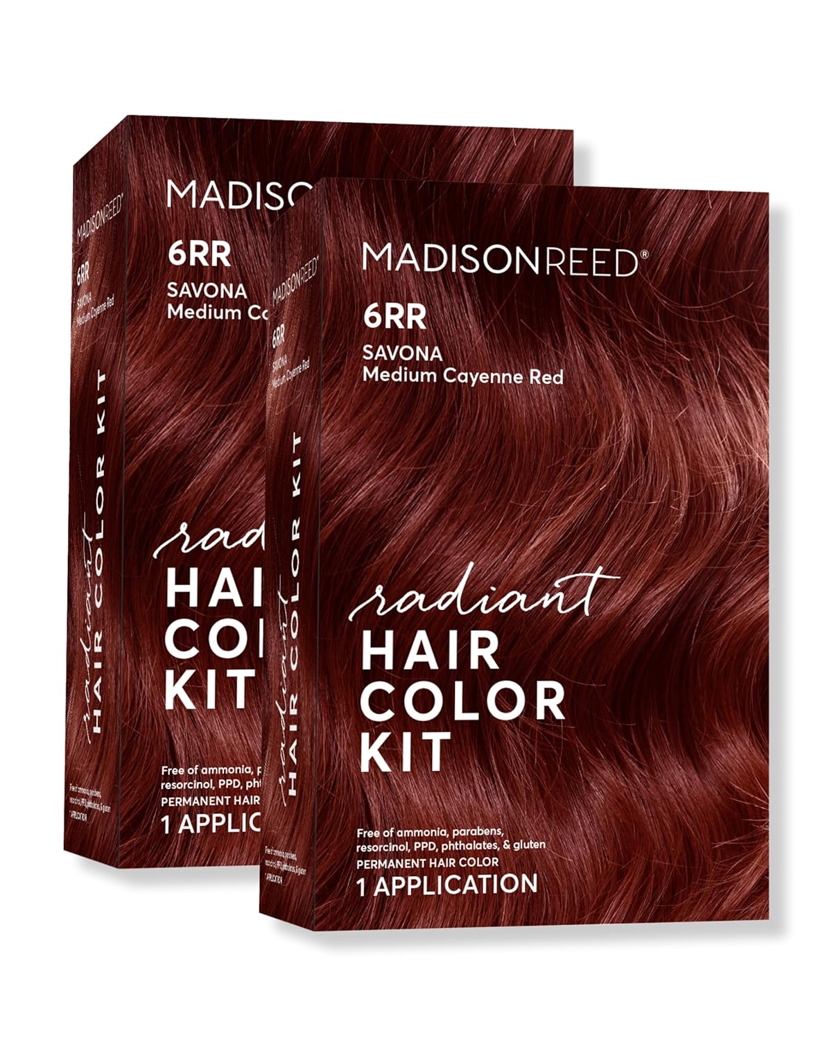 Madison Reed Radiant Hair Color Kit | 6RR Medium Vibrant Cayenne Red (Savona Scarlet) Vivid