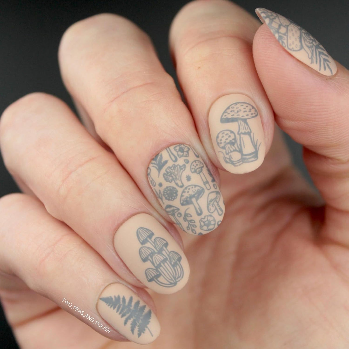 Maniology Magic Mushroom Nail Stamping Starter Kit | Plant-Inspired Nail Art with Whimsical