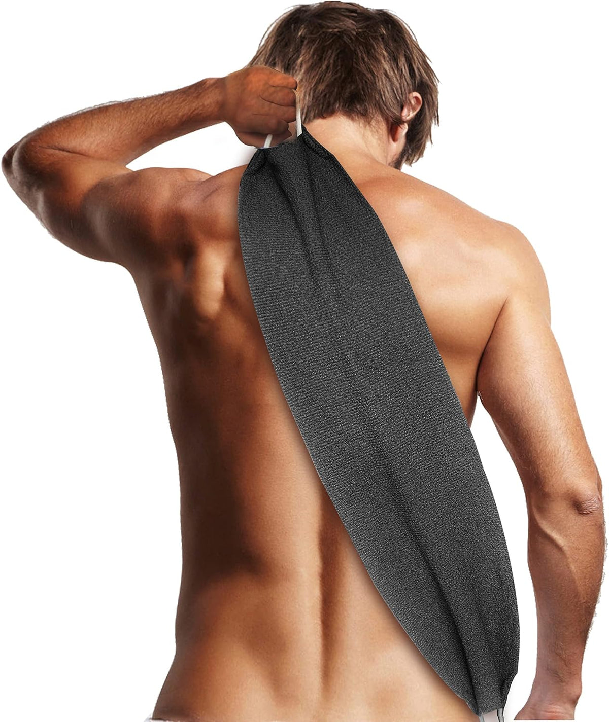 Evridwear Exfoliating Back Scrubber with Handles Two Sides for Body Shower Deep Cleans Skin