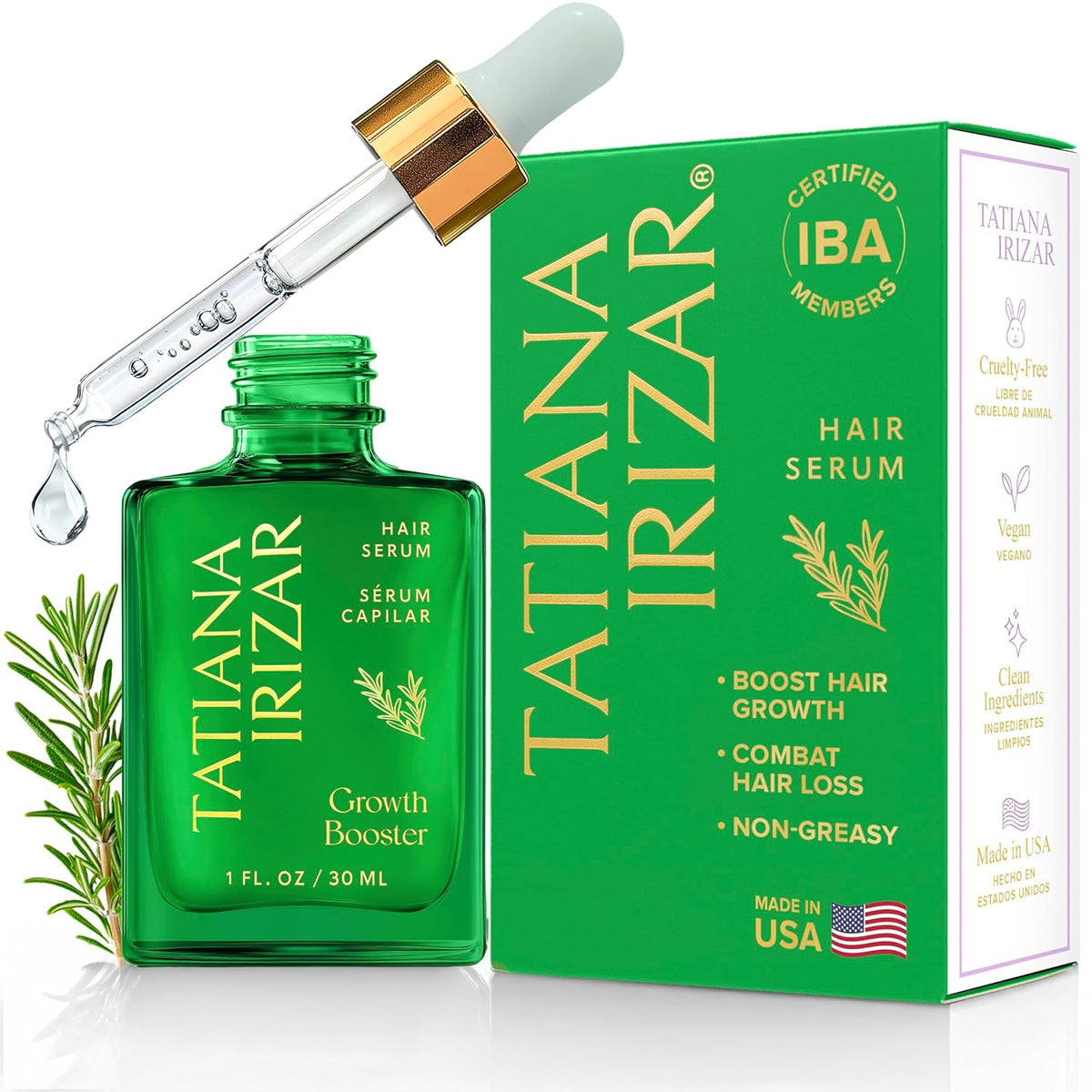 Hair Serum for Hair Growth Serum Women Made in USA - Scalp Serum for Hair Growth Non-Greasy
