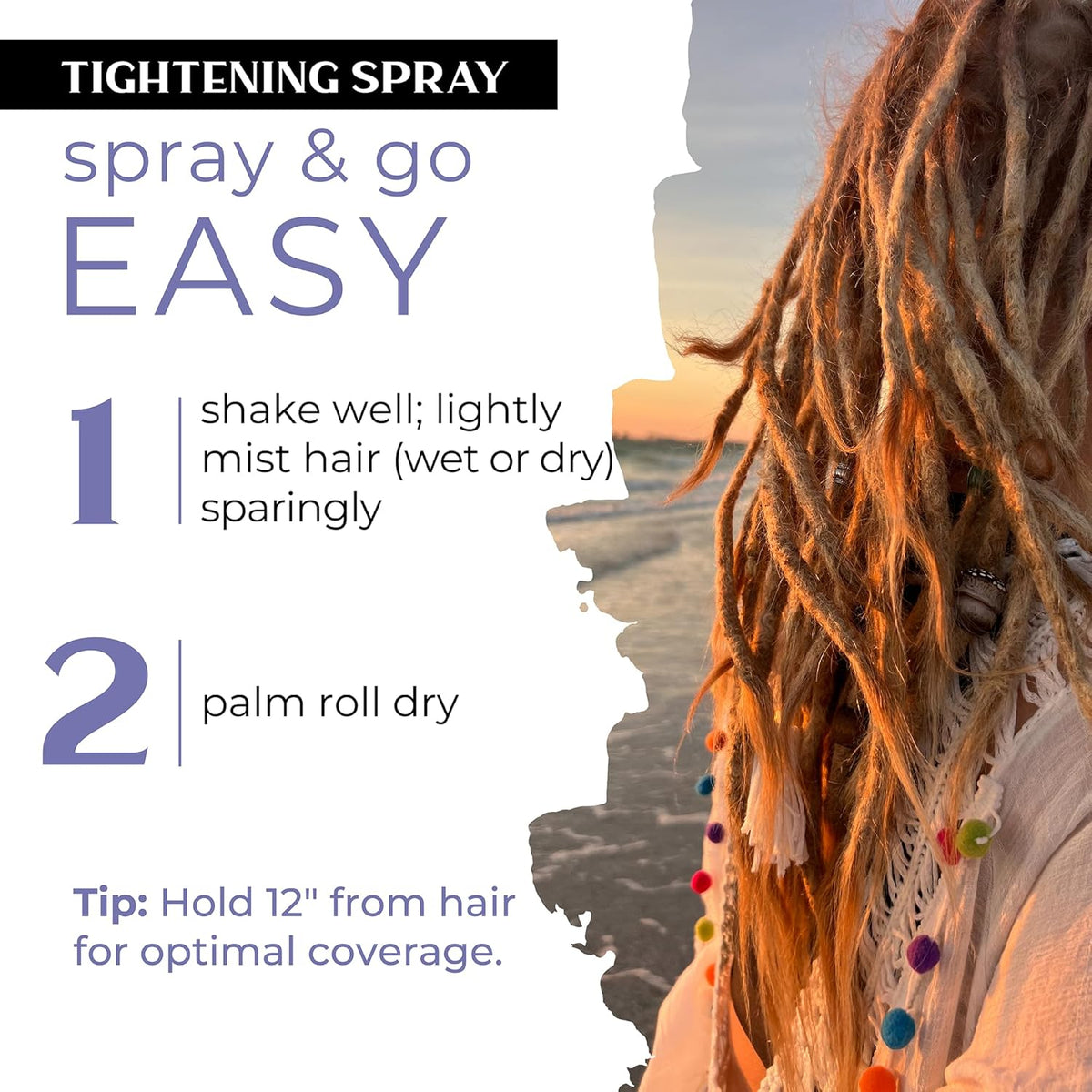 Dollylocks Tightening Spray – The Original Dreadlock Tightening & Residue-Free Loc Spray