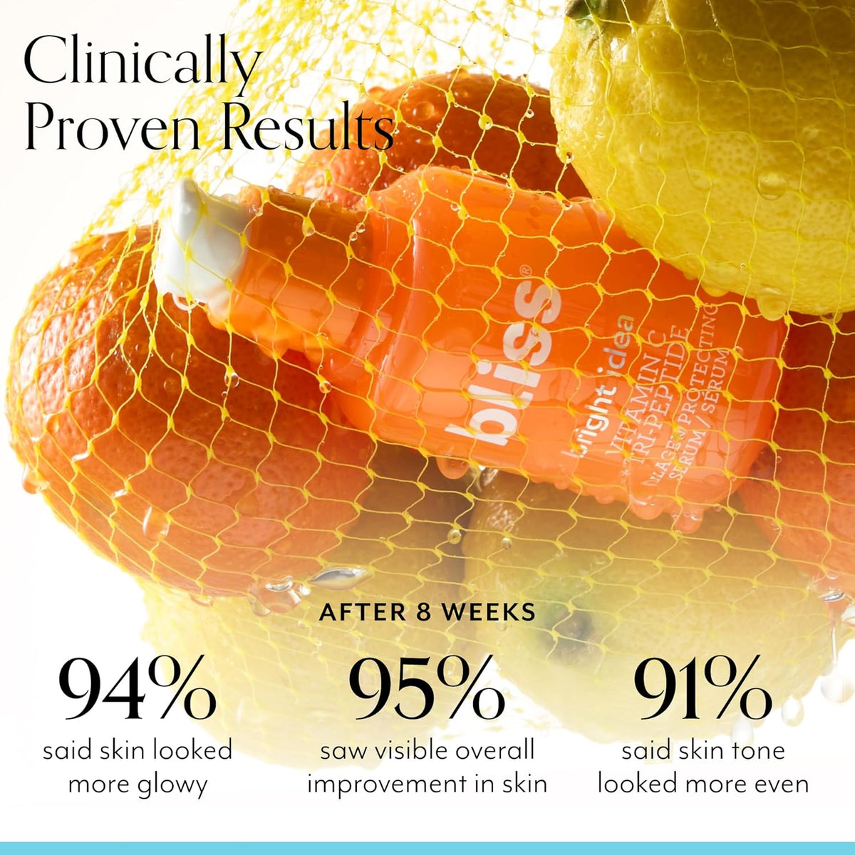 Bliss Vitamin C + Tri-Peptide Bright Idea Serum – 15% Brightening + Barrier Boost Complex for