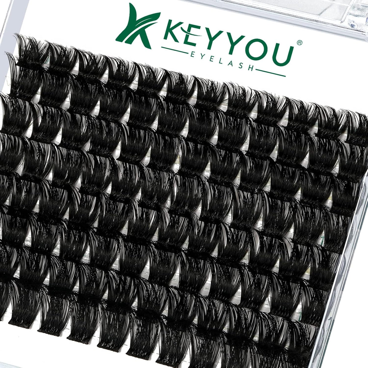 Lash Clusters 96pcs Individual Lashes Y02 D Curl 10-18MIX Cluster Lashes KEYYOU Volume Wispy Lash