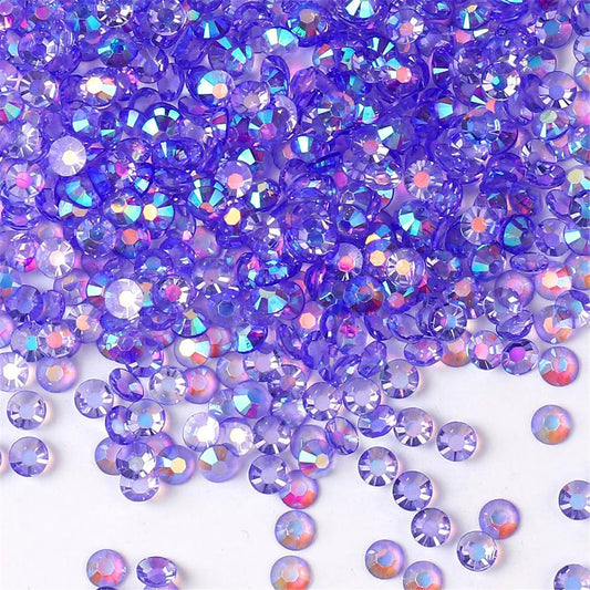 1000 Pieces SS20 5mm Flatback Rhinestones AB Clear Round Gems Crystals for Nail Art DIY Crafts