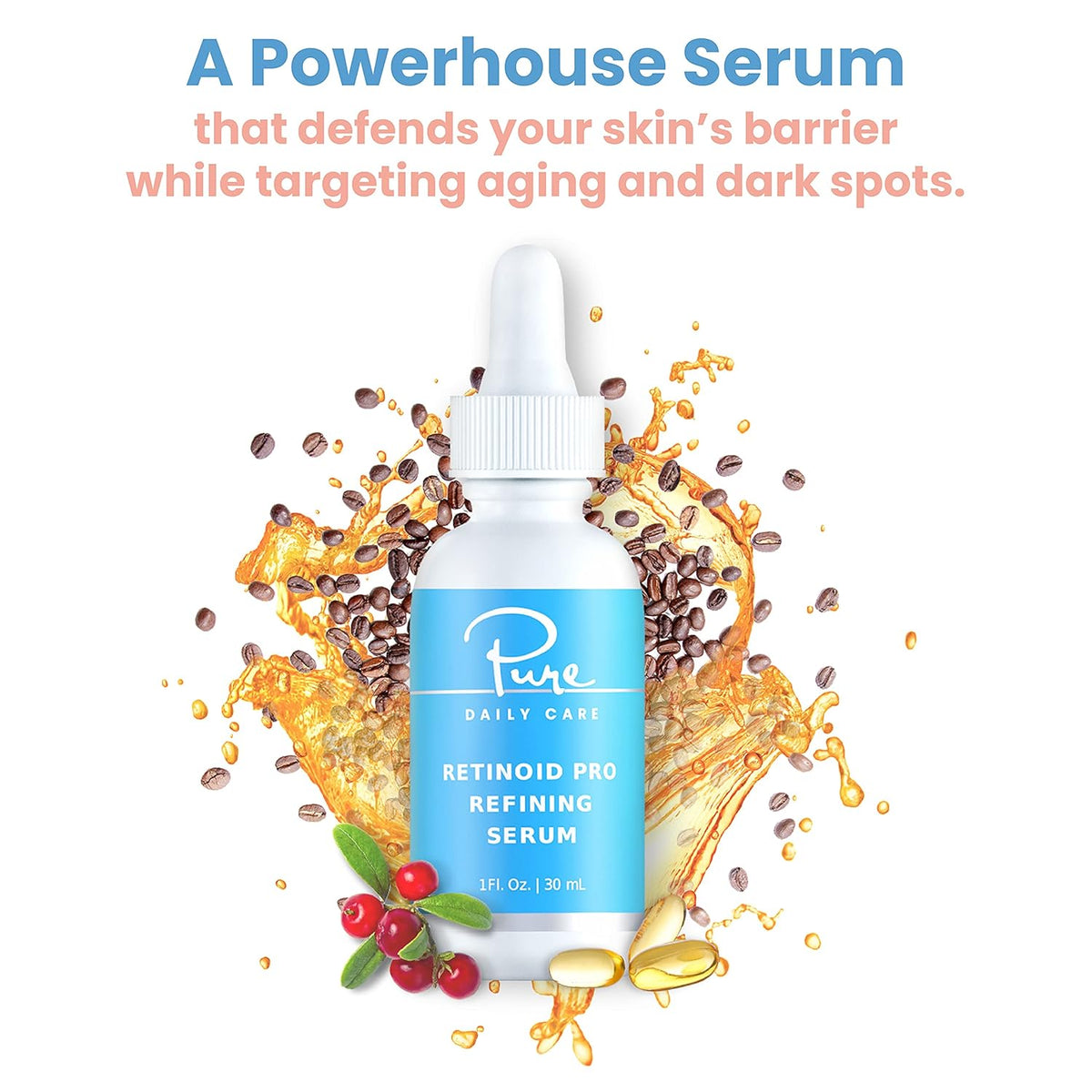 Retinoid Pro Refining Serum - Retinol-Alternative Vitamin E Vitamin C Professional Clean Beauty