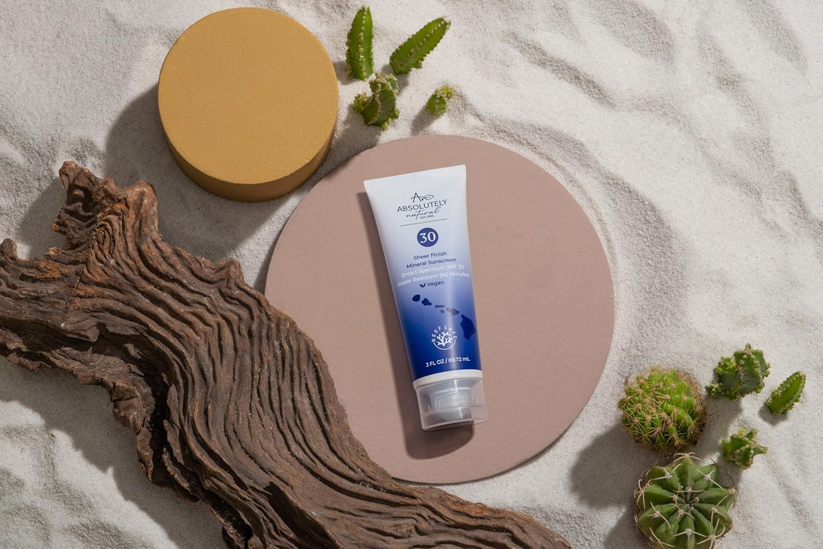 SPF 30 Mineral Sunscreen - Broad Spectrum Water Resistant Moisturizer Lotion For Body & Face - With