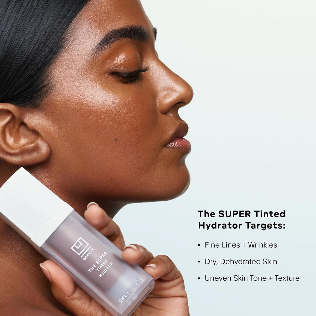 U Beauty The Super Tinted Hydrator Hyaluronic Acid Moisturizing Cream - Mega-Dose Skin Hydrator for