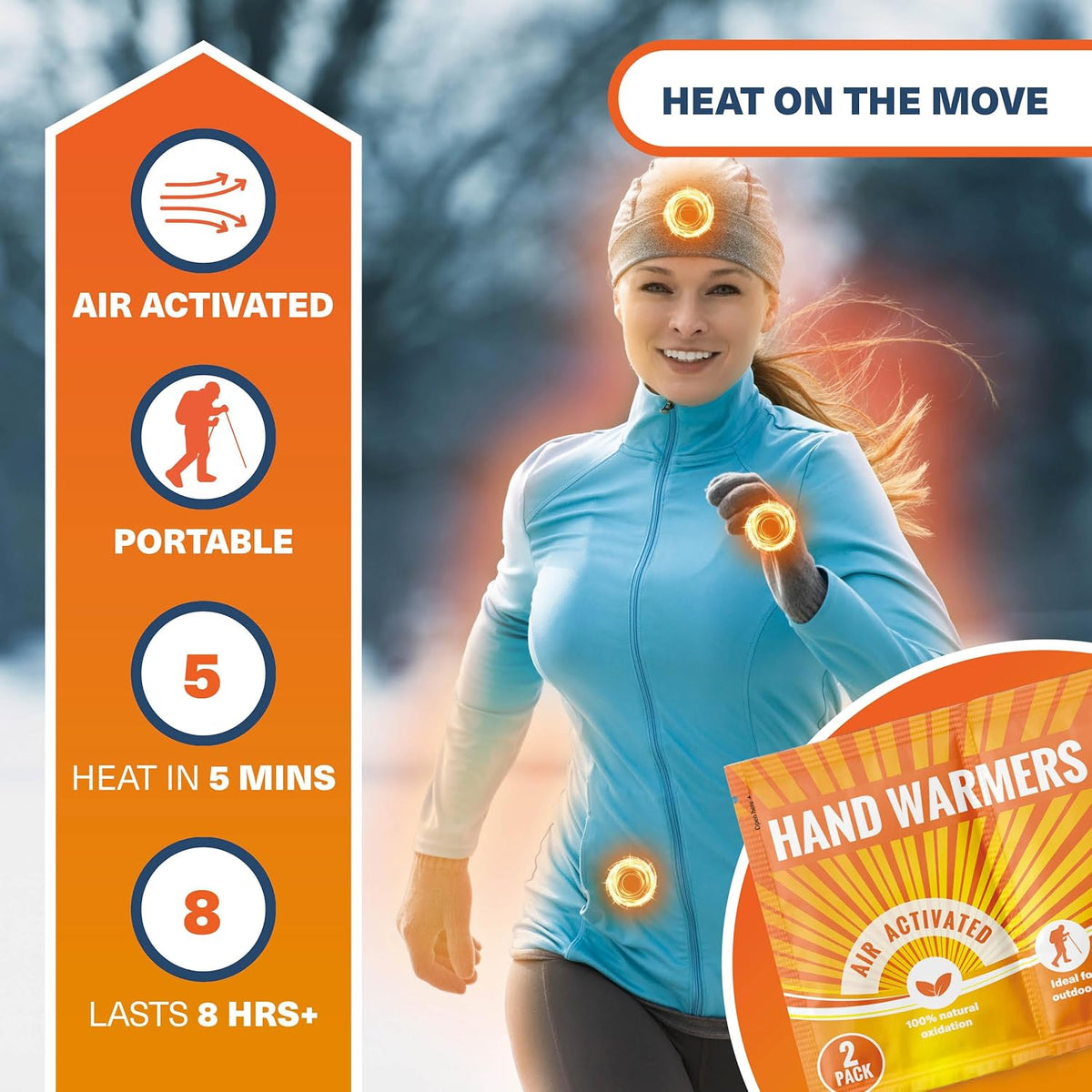 Bramble Hand Warmers Disposable Value Pack (2 Warmers per Pack) Pocket Warmers for Hiking, Outdoor