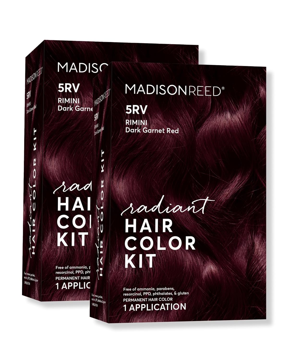 Madison Reed Radiant Hair Color Kit | 5RV Dark Garnet Red with Vibrant Red Violet Tones (Rimini