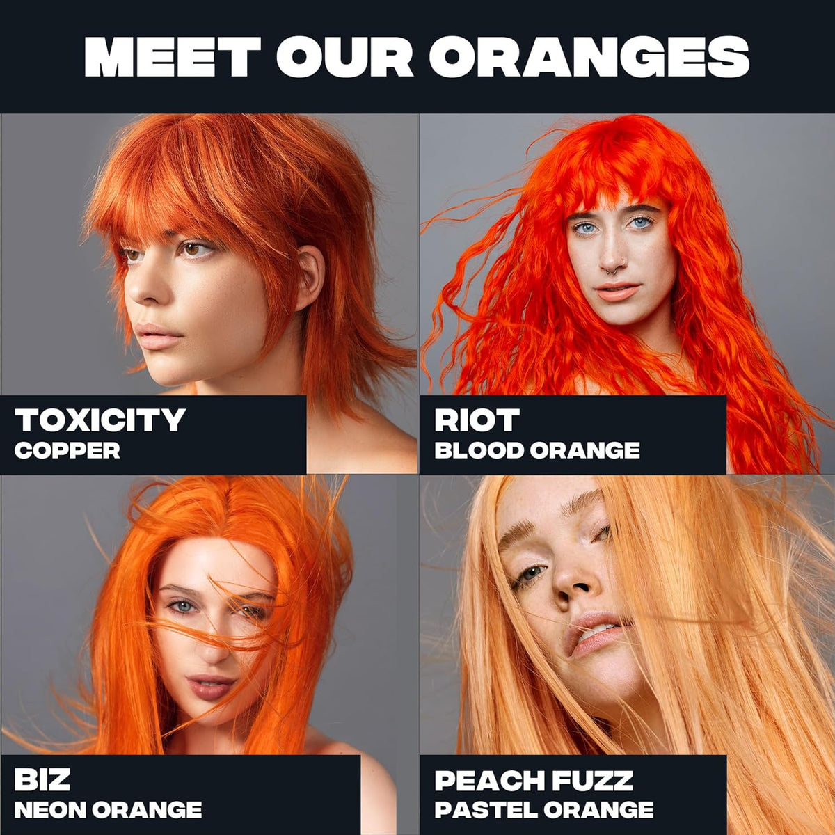 Good Dye Young Semi-Permanent Hair Color, Vegan and Cruelty-Free Orange Hair Dye, Last up to 24