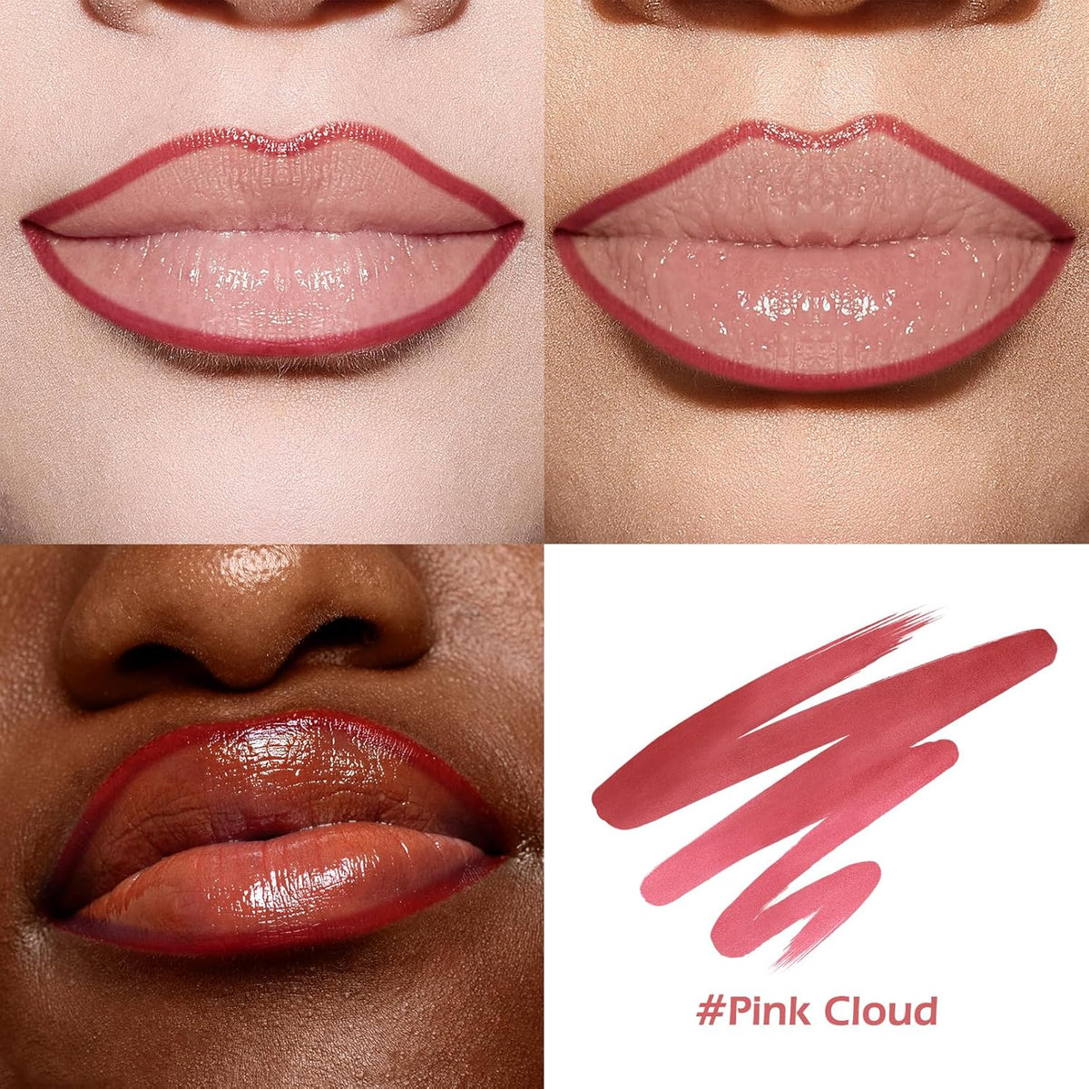 KIMUSE Peel Off Lip Liner Stain, Long Lasting Lip Tint Stain Peel Off, Waterproof, Transfer-Proof