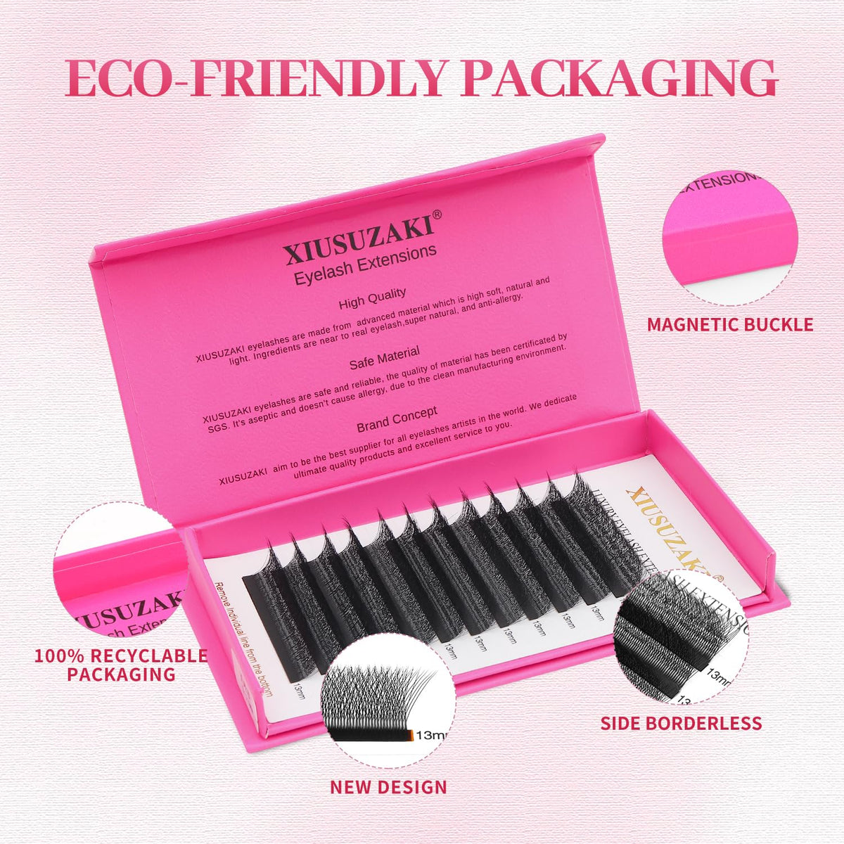 Lash Extensions 5D Eyelash Extensions W Lashes 0.07mm Thickness D Curl Lashes Mix 8-15mm Soft Lash