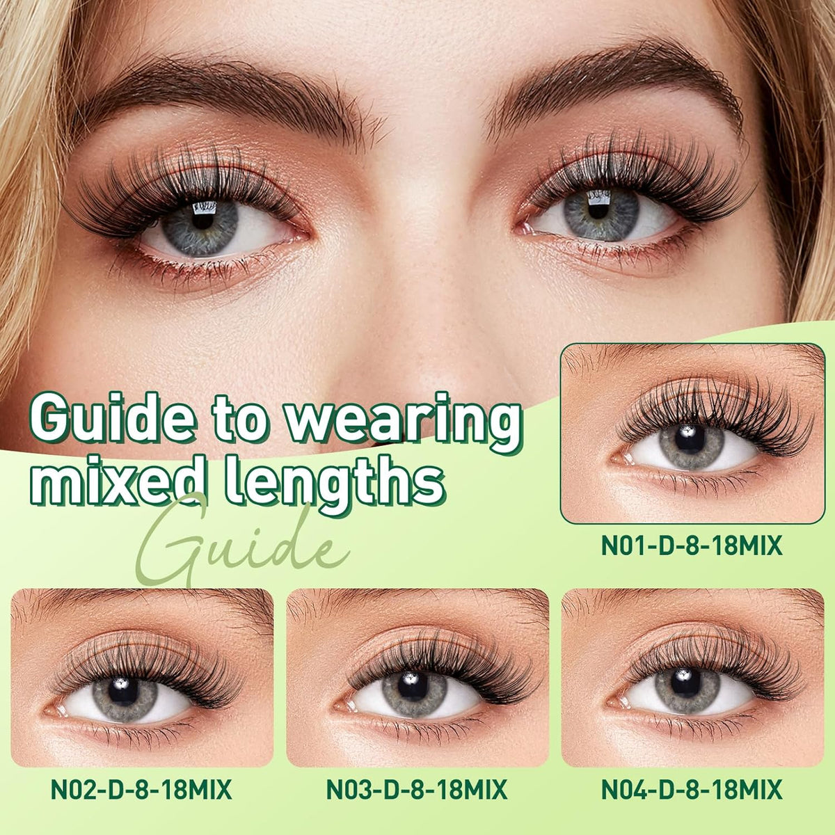 Natural Lash Clusters Wispy Eyelash Clusters 144 pcs Cluster Eyelash Extensions D Curl Individual