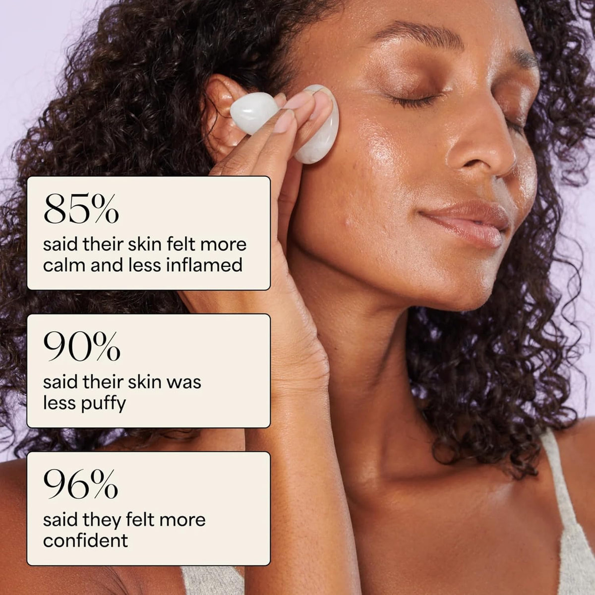 WILDLING Lumin Mushroom | Facial Massage Stone | Made with White Jade | Designed to Cool + De-puff