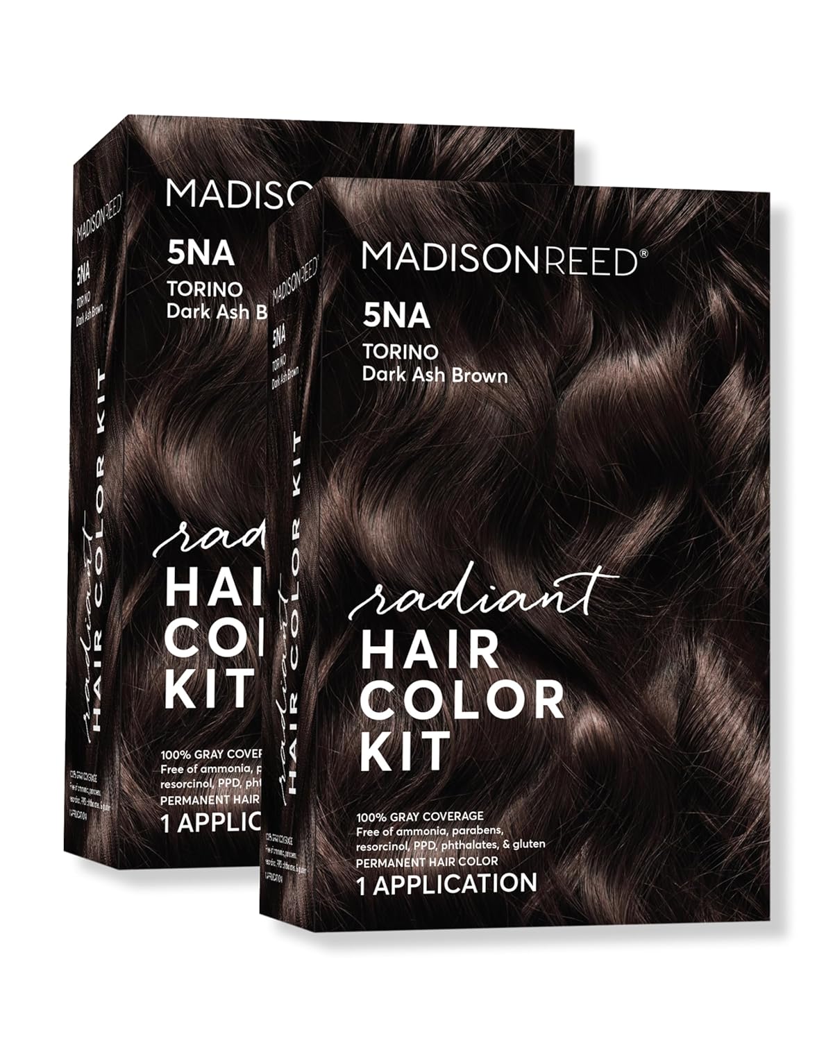 Madison Reed Radiant Hair Color Kit | 5NA Dark Ash Brown with Cool Smoky Undertones (Torino Brown)