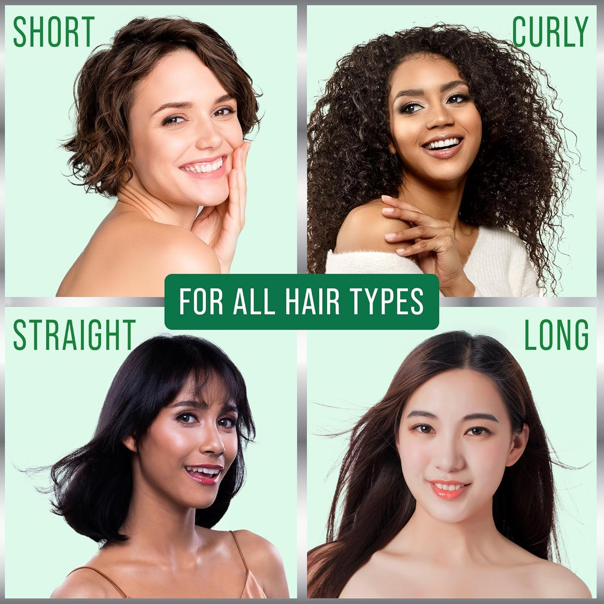 Biotin + Peppermint + Rice Water Spray For Hair Growth. Vegan Leave In Conditioner For Women, Men.