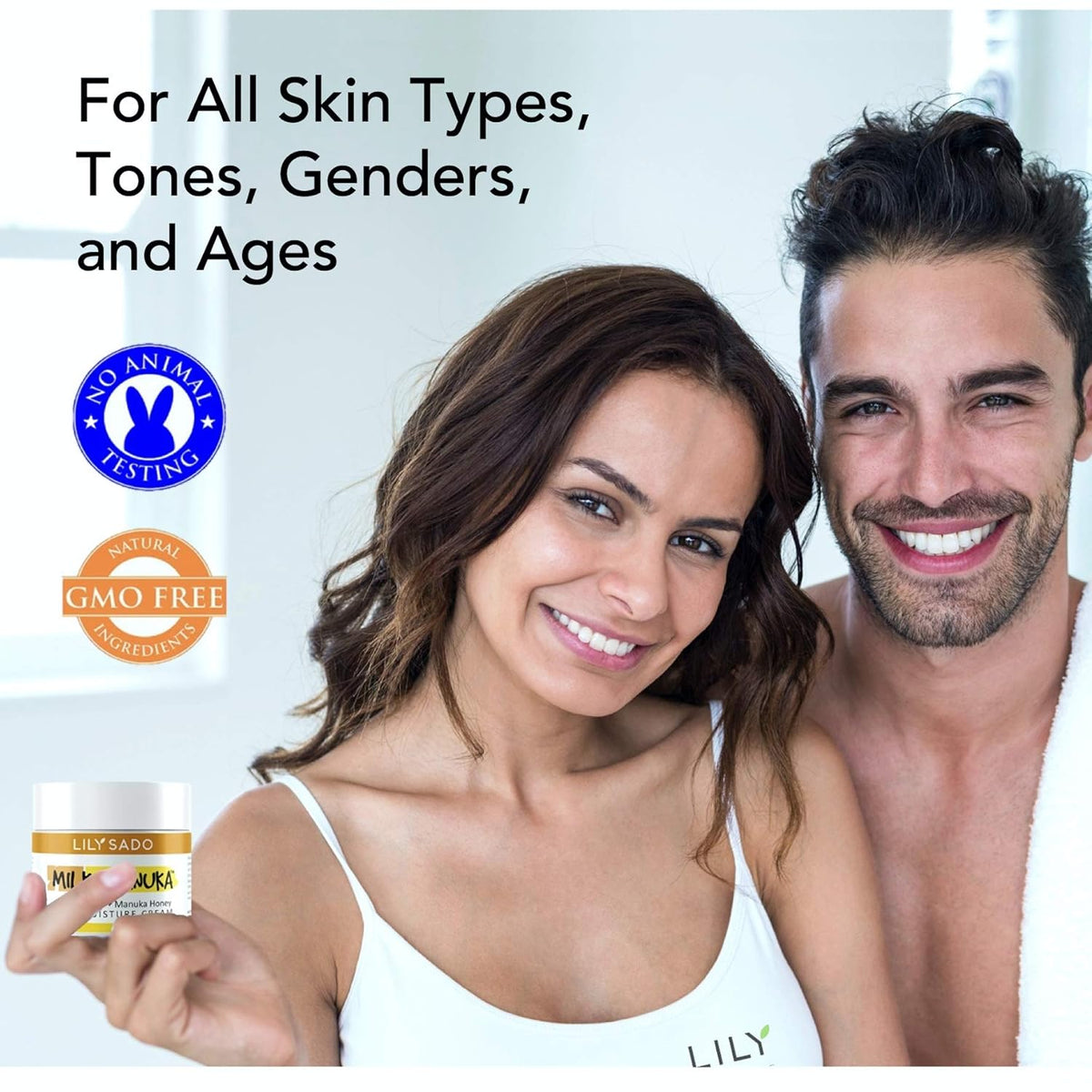 LILY SADO MILK+MANUKA™ Coconut Milk and Manuka Honey Natural Face Moisturizer - Non Greasy Organic