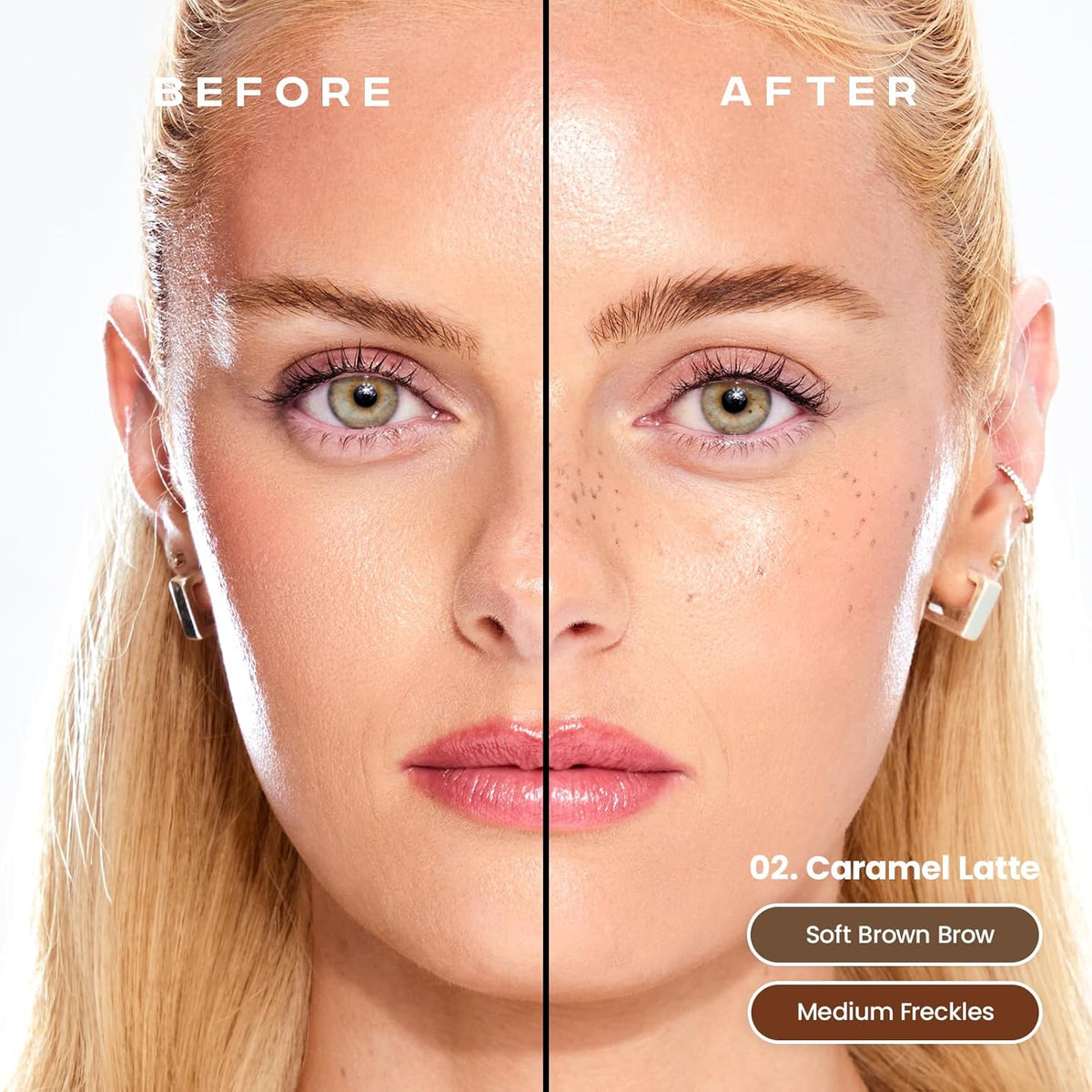 Sacheu Brow & Freckle STAY-N Tinted Eyebrow Gel & Faux Freckle Pen — 2-in-1 Longwear Water