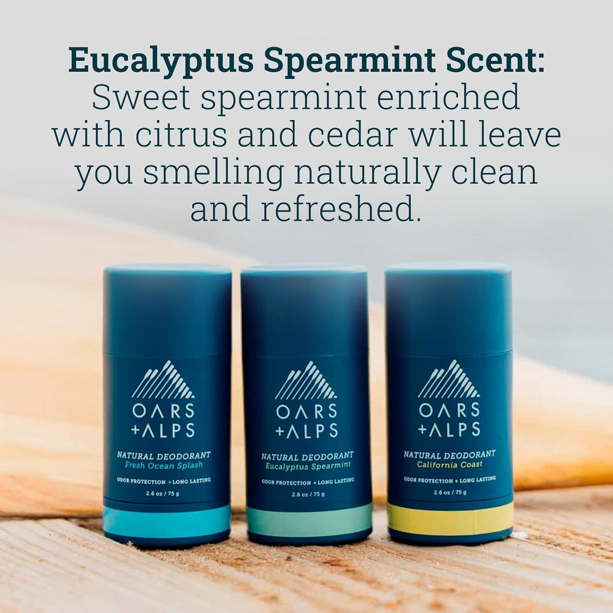 Oars + Alps Aluminum Free Deodorant for Men and Women, Dermatologist Tested and Made with Clean