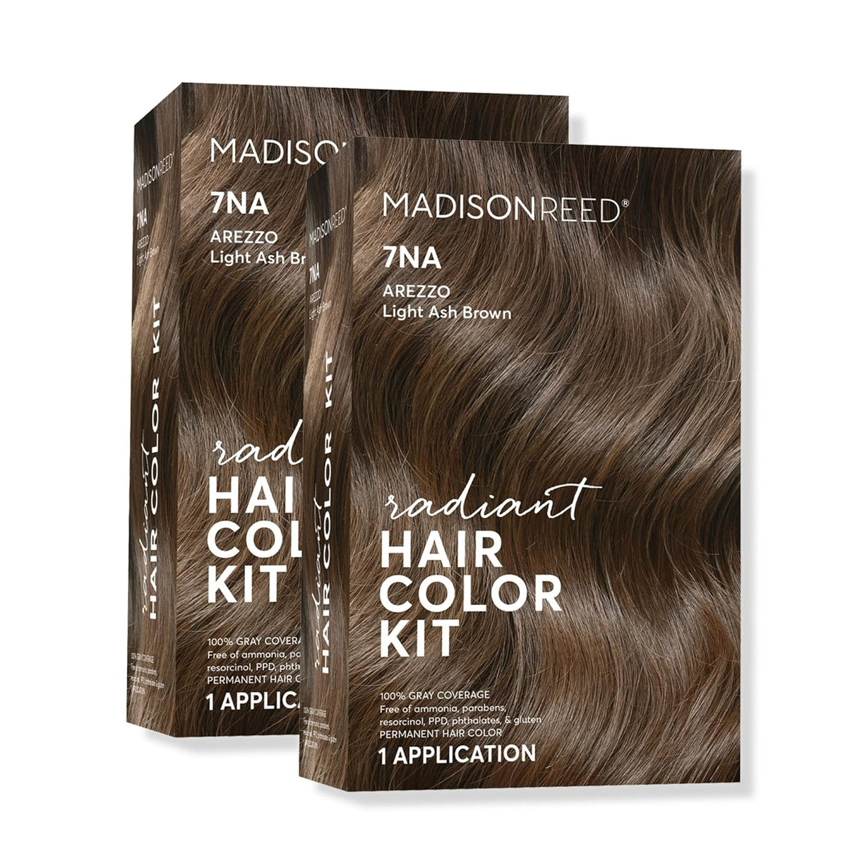 Madison Reed Radiant Hair Color Kit | 7NA Light Ash Brown with Cool Smoky Undertones (Arezzo Brown)