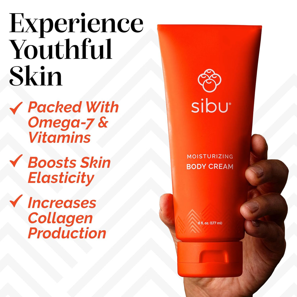 sibu Moisturizing Body Cream, Lotion Made From Premium Himlayan Sea Buckthorn (6oz) – Lightweight &