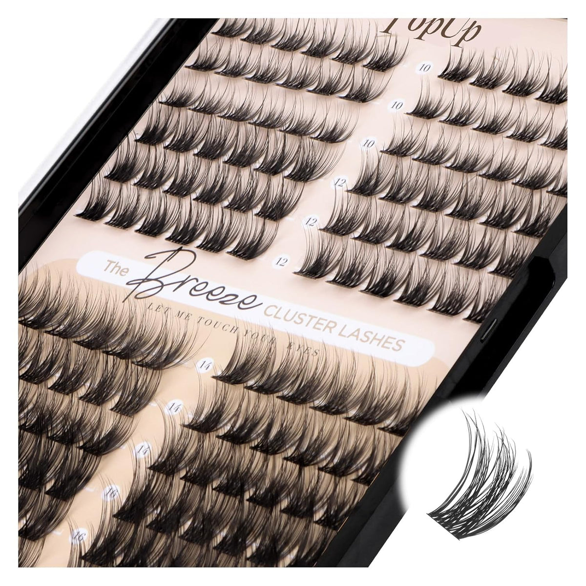 PopUp Lash Clusters 144 Pcs Cluster Lashes DIY Cluster Eyelash Extensions Mega Volume Reusable