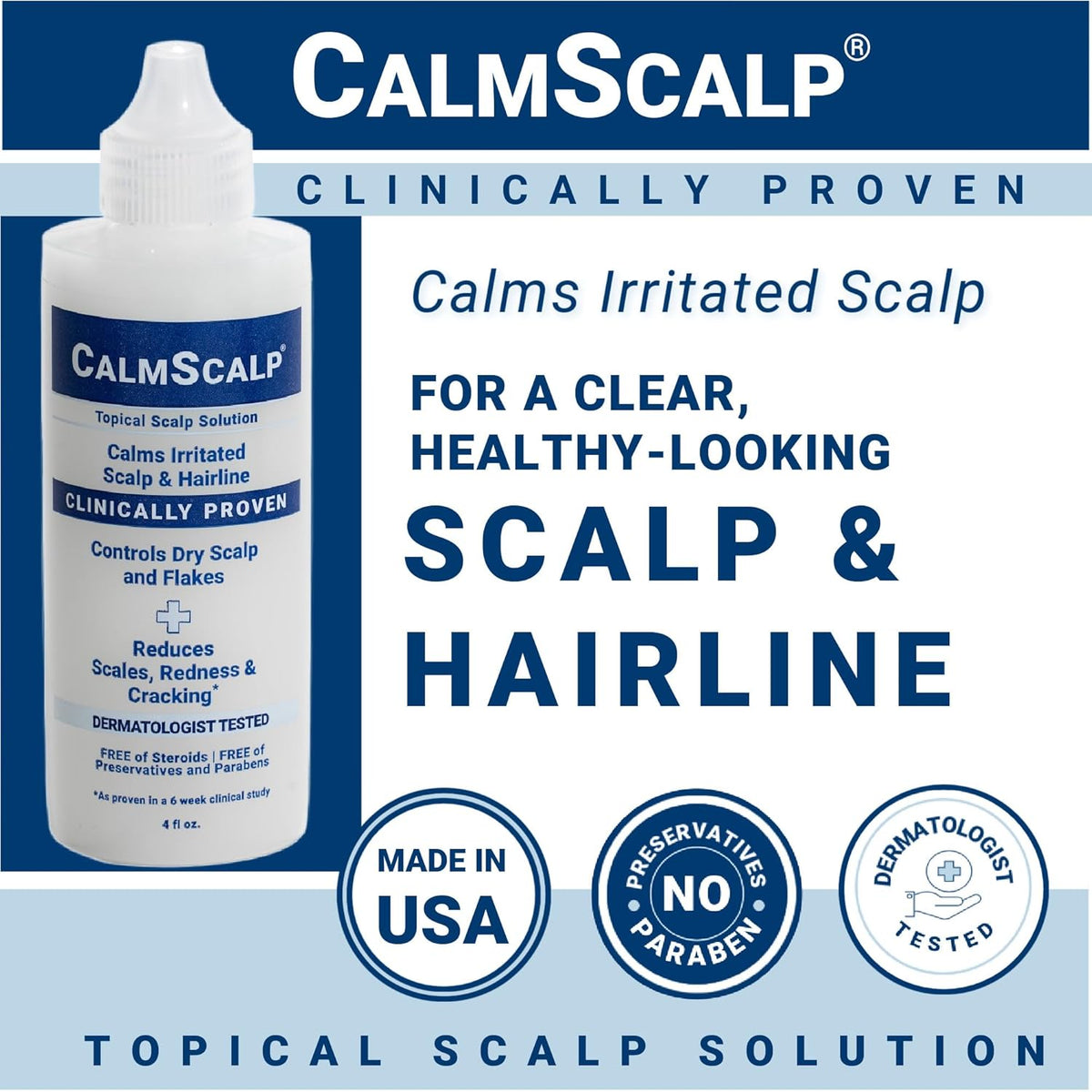Scalp Serum | Scalp Itch Relief | Scalp Treatment | Exfoliates Scales and Flakes | Clinically