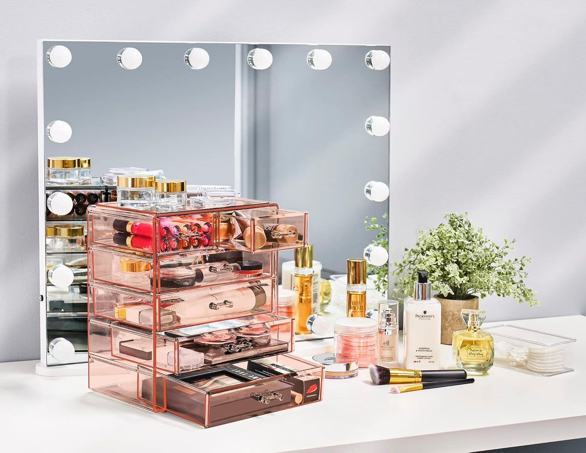 Sorbus Acrylic Makeup Organizer - Organization and Storage Case for Cosmetics Make Up & Jewelry