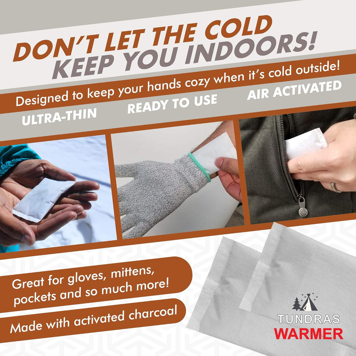 Hot Hand Warmers Heat Pack - 80 Count - 11 Hours Long Lasting Natural Safe and Odorless Single Use