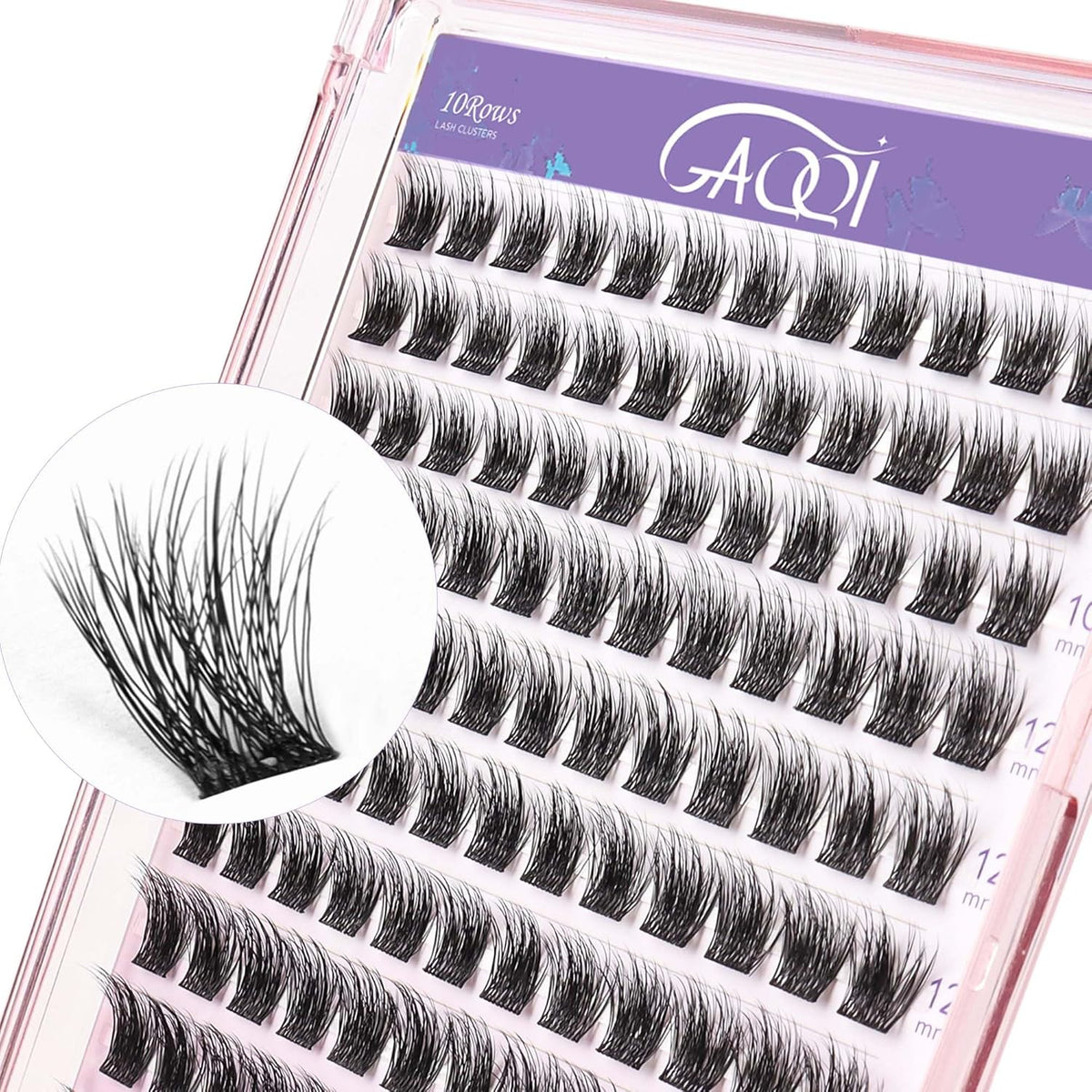 GAQQI Lash Clusters, Cluster Eyelash Extensions 120 Cluster Lashes, Volume Eyelash Clusters