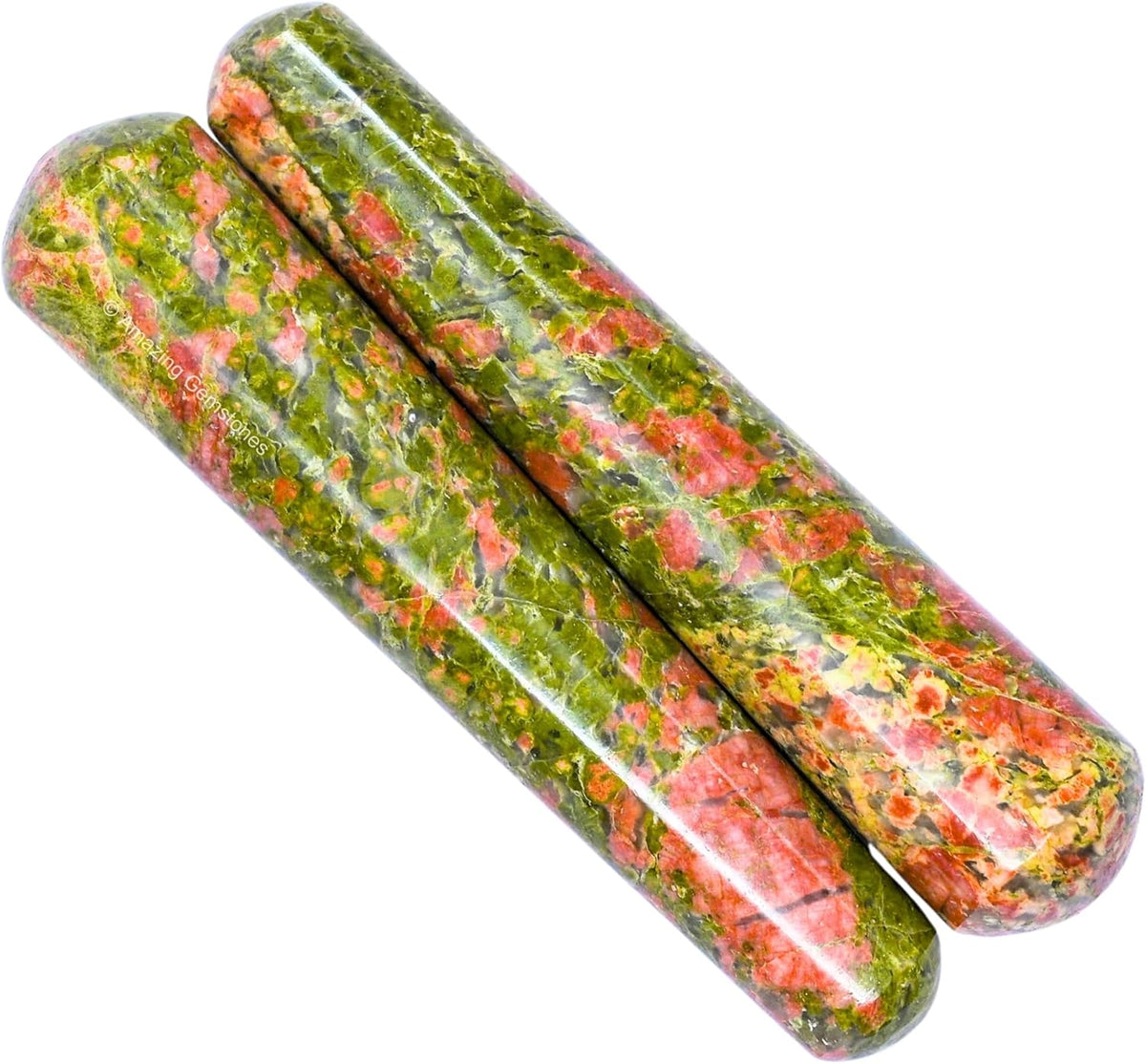 Amazing Gemstone Unakite Crystal Wand Massage Stick - Pelvic Wand Gua Sha for Adults - Crystals and