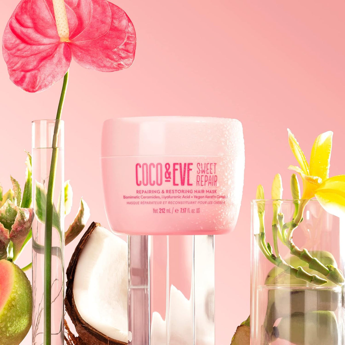 Coco & Eve Sweet Repair Repairing and Restoring Hair Mask. 85% stronger hair, reduce hair damage by