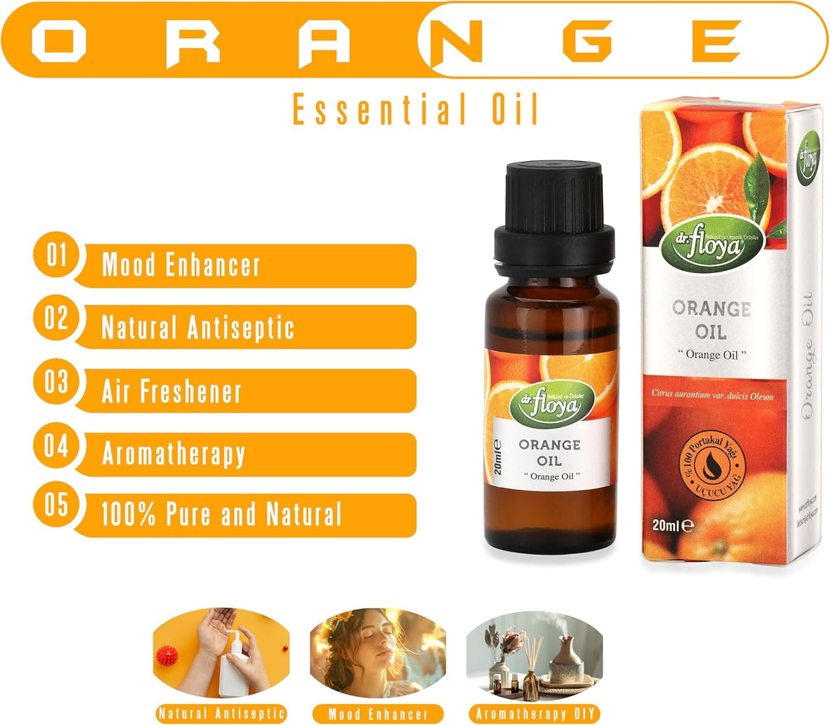 Propolis Extract (30 mL) and Natural Sweet Orange Essential Oil (20 mL) Bundle - Immune System